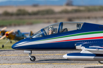RC model airplane Aermacchi MB 339