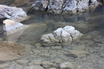 rocks in the water