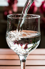 water and glass