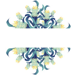 Bouquet Flowers turmeric..Blooming turmeric flowers decoration for horizontal lettering.