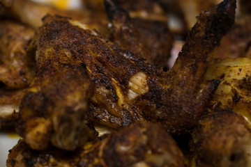 Baked chicken wings