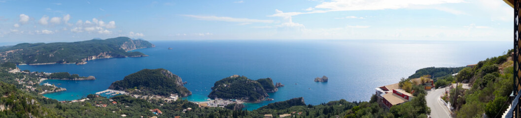 Fototapeta premium panorama corfu island