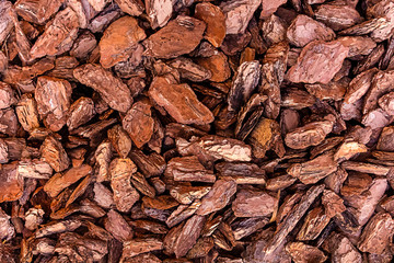 brown old bark pine pieces of wood rustic garden decor natural eco materials background base