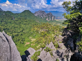 landscape in the mountains, Vang Vieng