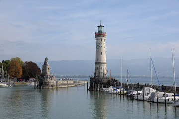 Hafeneinfahrt von Lindau am Bodensee