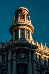 Fototapeta na wymiar Historic architecture in Madrid, Spain