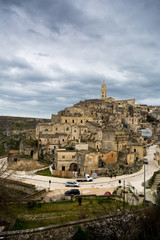 Vertical View of the City of Matera