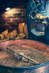 coffee roasting and stirring machine