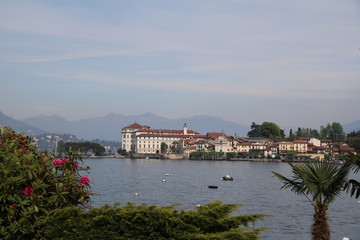 Fototapeta na wymiar View to Isola Bella at Lake Maggiore, Italy