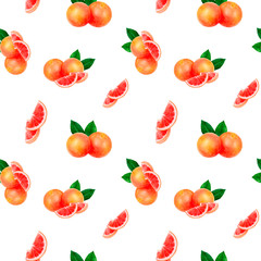 Watercolor hand drawn lime fruit seamless pattern.