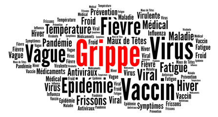 Grippe nuage de mots 