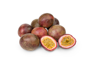 Marakujja on white background