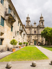 Fototapeta na wymiar Monasterio de San Xoán de Poio en Pontevedra, verano de 2018