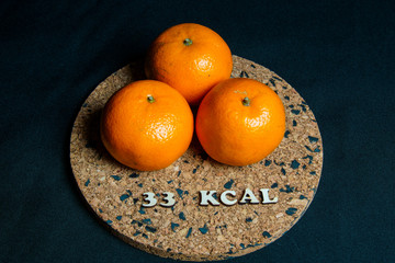 calorie foods tangerines 33 kcal 100 grams diet