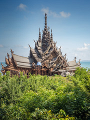 Fototapeta premium Sanctuary of Truth in Pattaya, Thailand.
