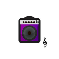 Musical CD Player Vector Illustration. White Background.