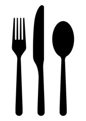 gz311 GrafikZeichnung - german - Besteck: Gabel, Messer, Löffel - english - cutlery: fork, knife, spoon - DIN A2, A3, A4 - xxl g7158