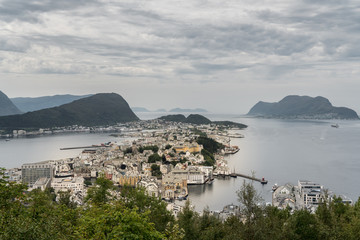 Blick vom Aksla auf Ålesund