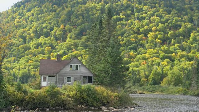Beautiful fall color of Jacques-Cartier National Park