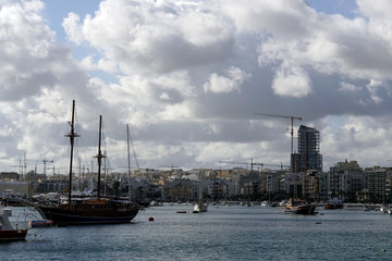 Blick auf die Skyline von Sliema