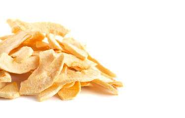 Dried Apple on a White Background