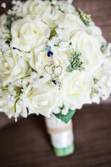 Rose bouquet at a wedding