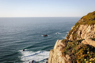 Panoramic view of the cliffs of Cabo da Roca