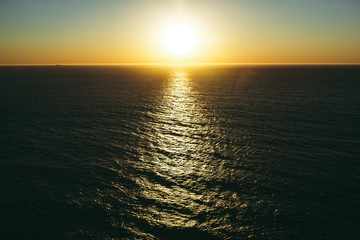 Beautiful sunset above the sea