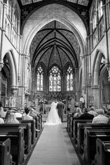 Church wedding - Black & White
