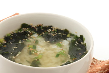 Korean food,, Seaweed soup