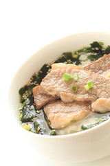 Korean Barbecue beef and Wakame soup
