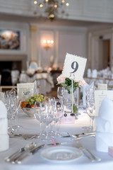 Wedding table decoration