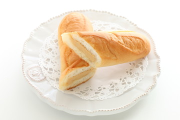 Peanut butter bun for Japaese school food image