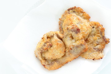 deep fried pork for asian food image