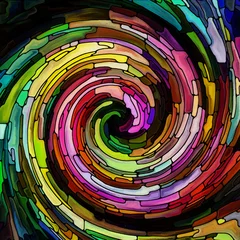 Deurstickers Realms of Spiral Color © agsandrew