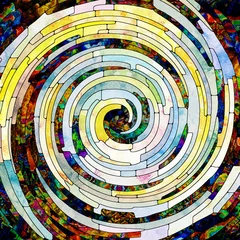 Rolgordijnen In Search of Spiral Color © agsandrew