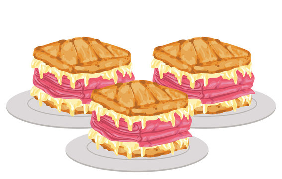 Reuben Sandwich clip art preview