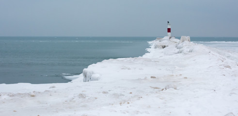 Winter Ice and Snow in Chicago