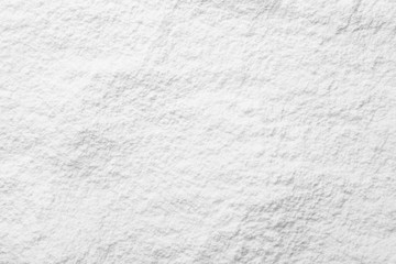Wheat flour for pastry as background, top view