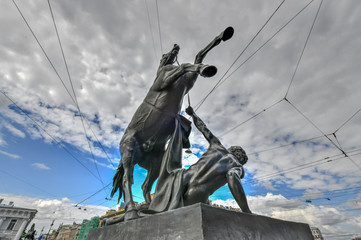 Horse Tamer - Anichkov Bridge - Saint Petersburg, Russia