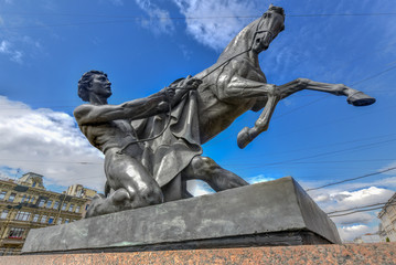 Horse Tamer - Anichkov Bridge - Saint Petersburg, Russia