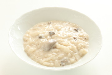 Mushroom and cream risotto