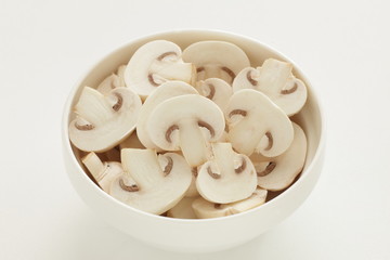 Sliced mushroom for prepared food image