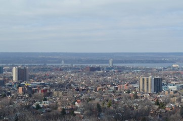 Skyline of Hamilton, Ontario, Canada shot in 2014. 
