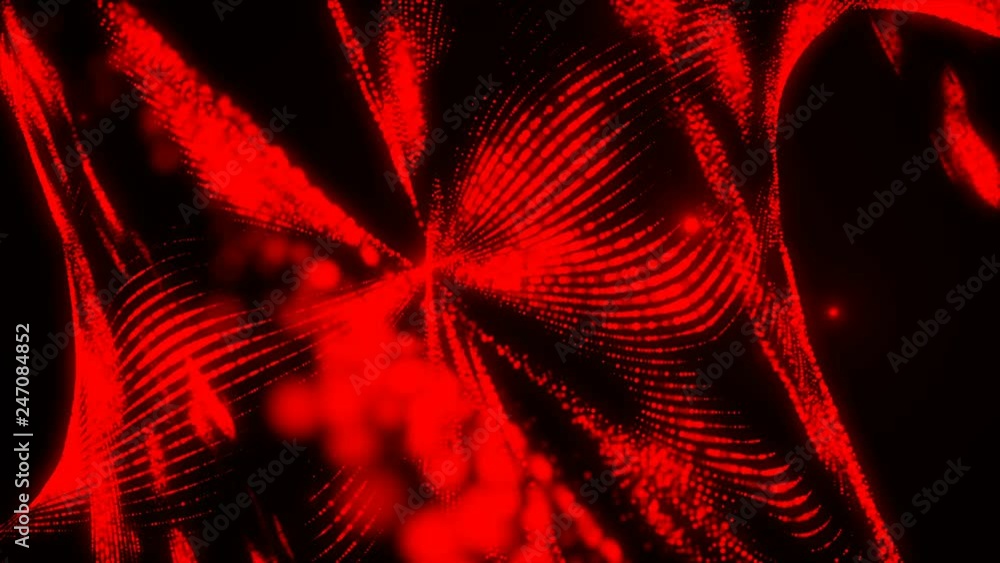 Poster glow and particles, beautiful wavy surface, spiral effect, 3d rendering background, computer renderi