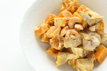 Pumpkin and nut pumpkin salad