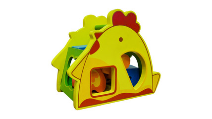 the toy is a shape sorter for toddlers