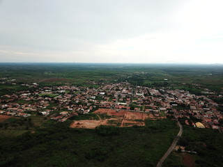 aerial view of the city