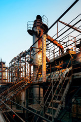 Fototapeta premium Architectural photography of an abandoned factory