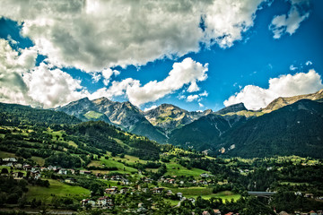 Fototapeta na wymiar The Swiss Alps by Skip Weeks